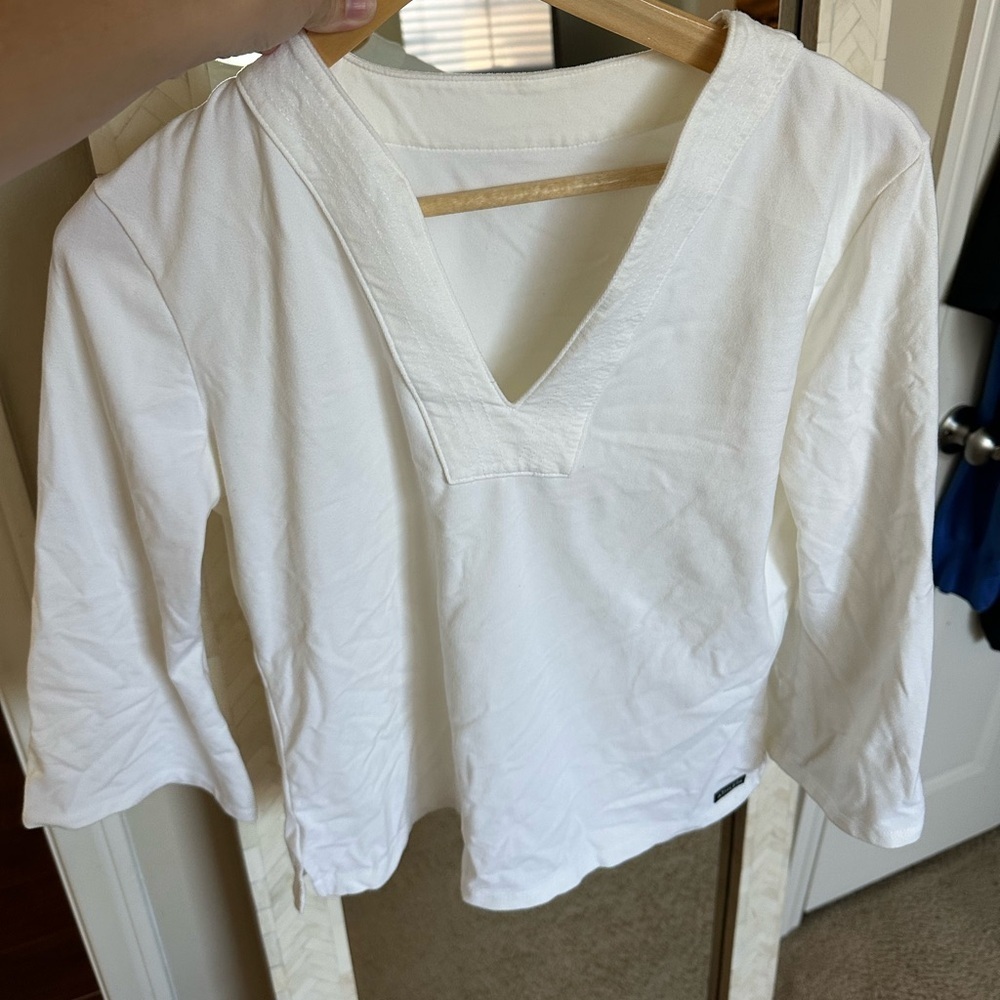 Athleta V-Neck White Women's Top